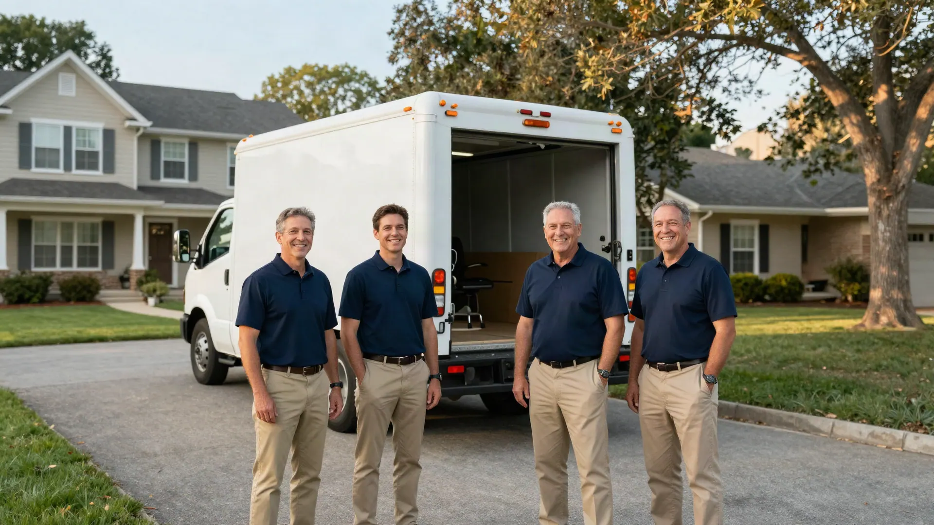 The Next Nest crew outside a Long Island home